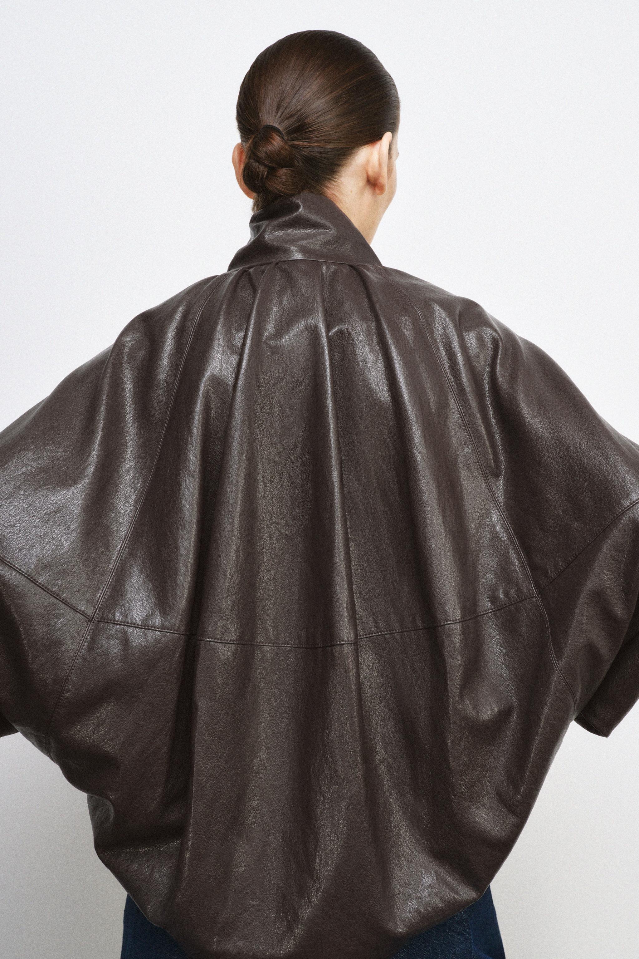 BLOUSON BOMBER EN MATIÈRE SYNTHÉTIQUE ZW COLLECTION
